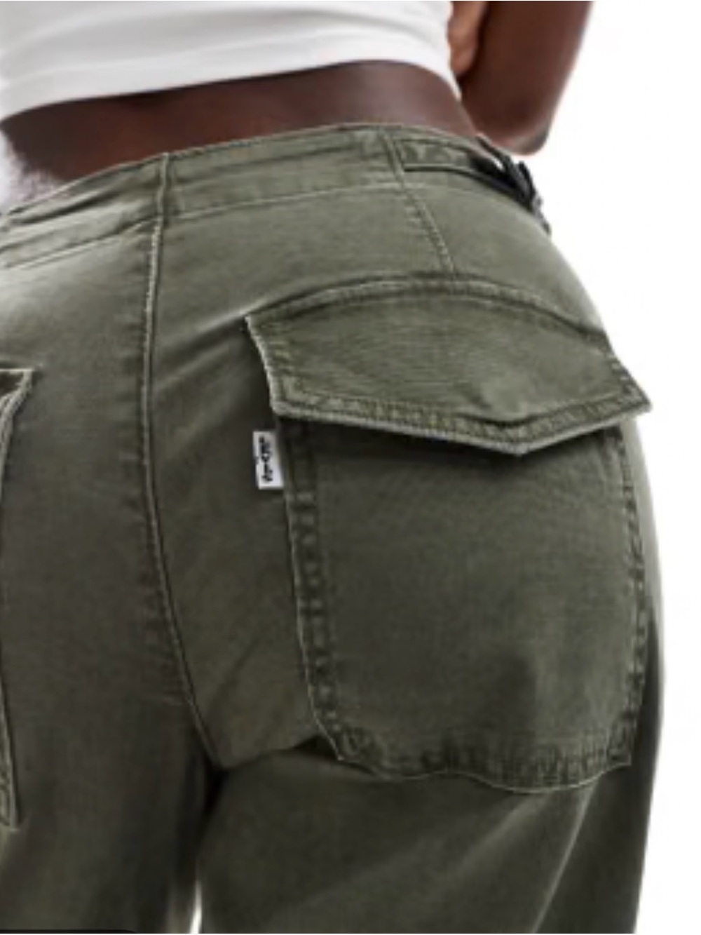 Levi’s Surplus Straight leg denim pant olive green - Picture 2 of 4